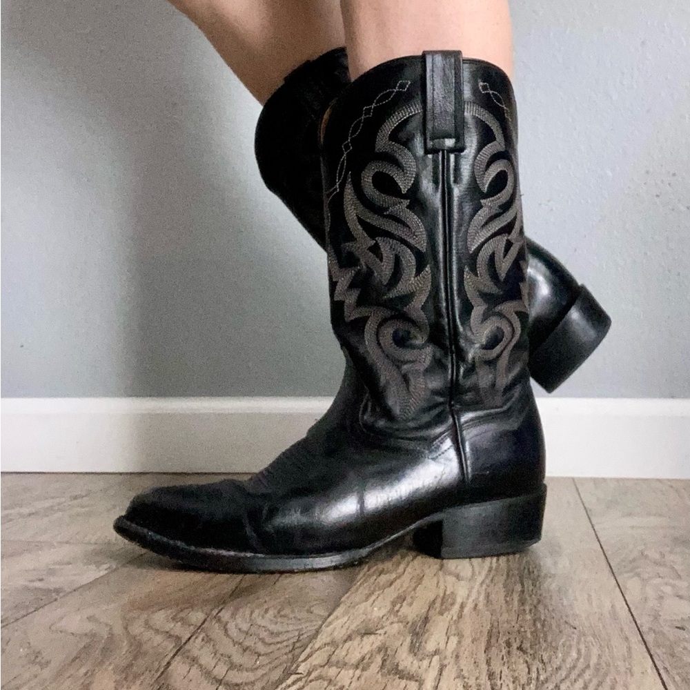 Dan Post Mens Milwaukee Round Toe Casual Boots Mid Calf - Black - Size 9.5 D US